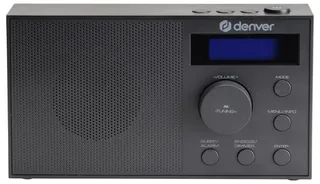 DAB Radio - DAB+/ FM Radio - 40 voorkeuzezenders - Wekkerradio - DAB51B van Denver in Zwart – productfoto 2 van 2
