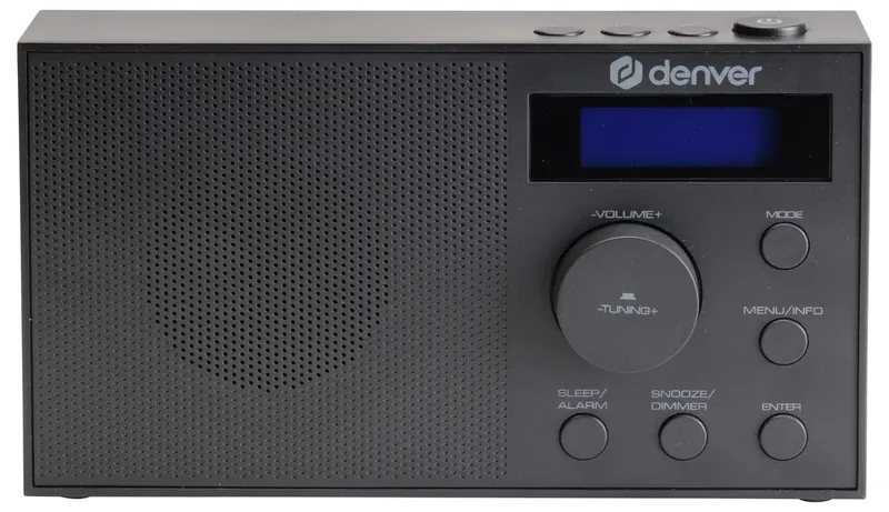 DAB Radio - DAB+/ FM Radio - 40 voorkeuzezenders - Wekkerradio - DAB51B van Denver in Zwart – productfoto 2 van 2