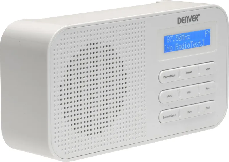 DAB Radio - Noodradio / Noodpakket - Batterijen & Netstroom - Keukenradio - Draagbare Radio - DAB42 van Denver in Wit – productfoto 1 van 2