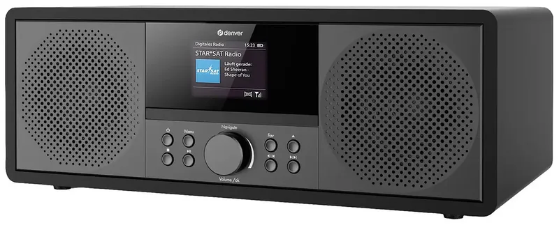 Internet Radio - DAB Radio - FM Radio - CD Speler - Bluetooth - 200W - AUX/USB - MIR270 van Denver in Zwart – productfoto 2 van 2