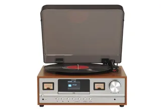 MRD-52 - Retro music system - LP - CD - FM - DAB - Bluetooth - Light Wood - Platenspeler von Denver – Produktfoto 4 von 4