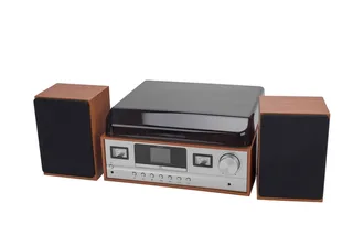 MRD-52 - Retro music system - LP - CD - FM - DAB - Bluetooth - Light Wood - Platenspeler von Denver – Produktfoto 1 von 4