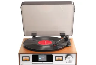 MRD-52 - Retro music system - LP - CD - FM - DAB - Bluetooth - Light Wood - Platenspeler von Denver – Produktfoto 3 von 4