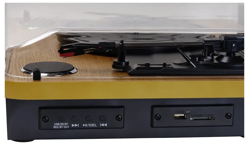 Platenspeler Dual Bluetooth - Ingebouwde Speakers - USB - Retro - Hout - VPL230LW van Denver in Lightwood – productfoto 2 van 2