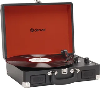 Platenspeler - Ingebouwde Speakers - Incl. PC Software - Auto-stop - Retro - VPL120 - Zwart van Denver in 1. Zwart – productfoto 1 van 2