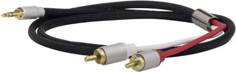 Dynavox 207385 Stereo Audiokabel 3.5mm Jack naar RCA - 3m by Dynavox in Black – product photo