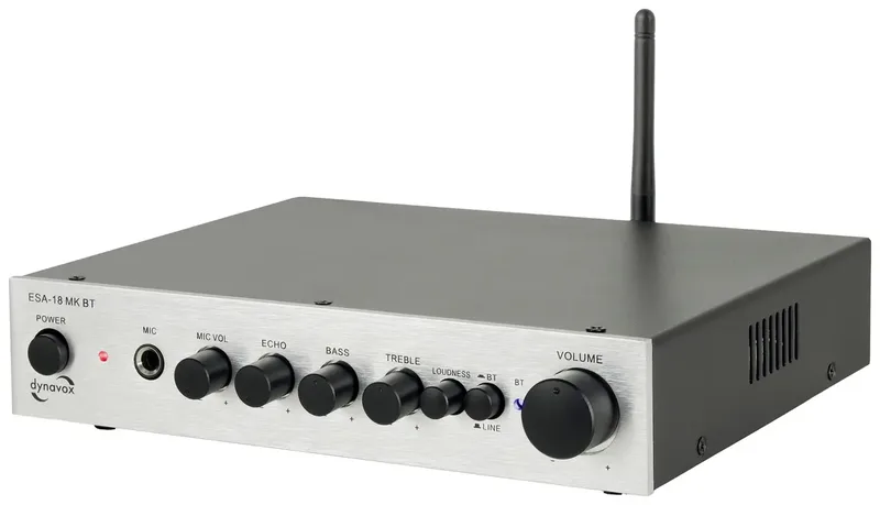 ESA-18 MK BT Stereoversterker 2 x 75 W by Dynavox in Silver – product photo 1 of 2