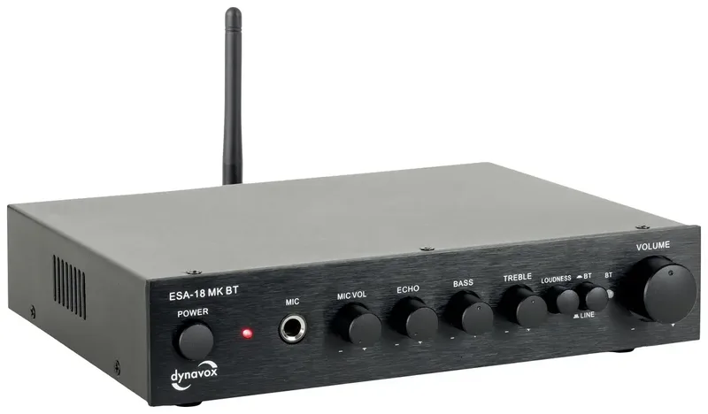 ESA-18 MK BT Stereoversterker 2 x 75 W von Dynavox in Schwarz – Produktfoto 2 von 2