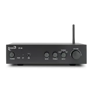 VP-40 Stereoversterker 2 x 20 W Bluetooth von Dynavox in Schwarz – Produktfoto 1 von 2