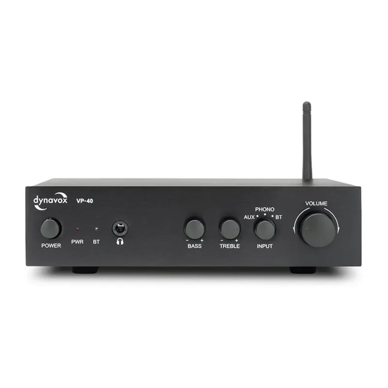 VP-40 Stereoversterker 2 x 20 W Bluetooth von Dynavox in Schwarz – Produktfoto 1 von 2