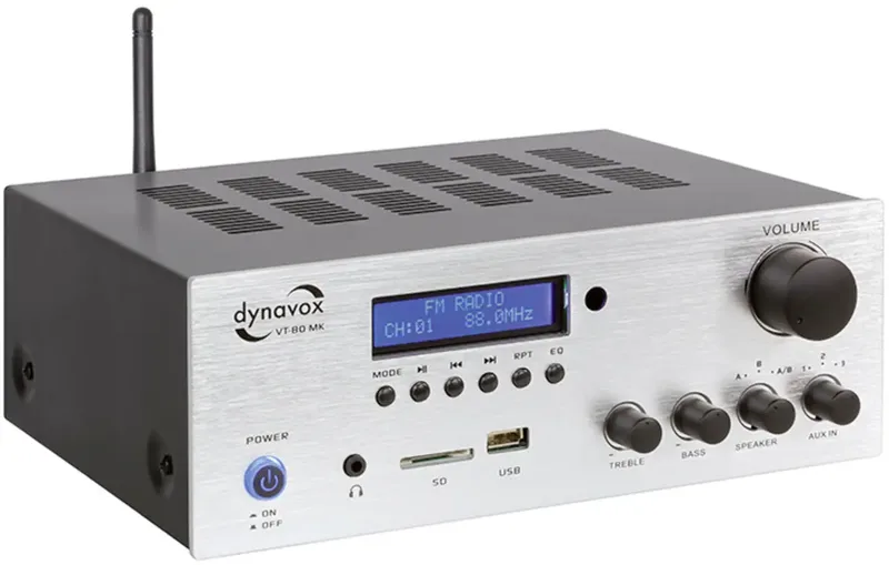 VT-80 MK Stereoversterker 2 x 75 W USB by Dynavox in White – product photo 1 of 2