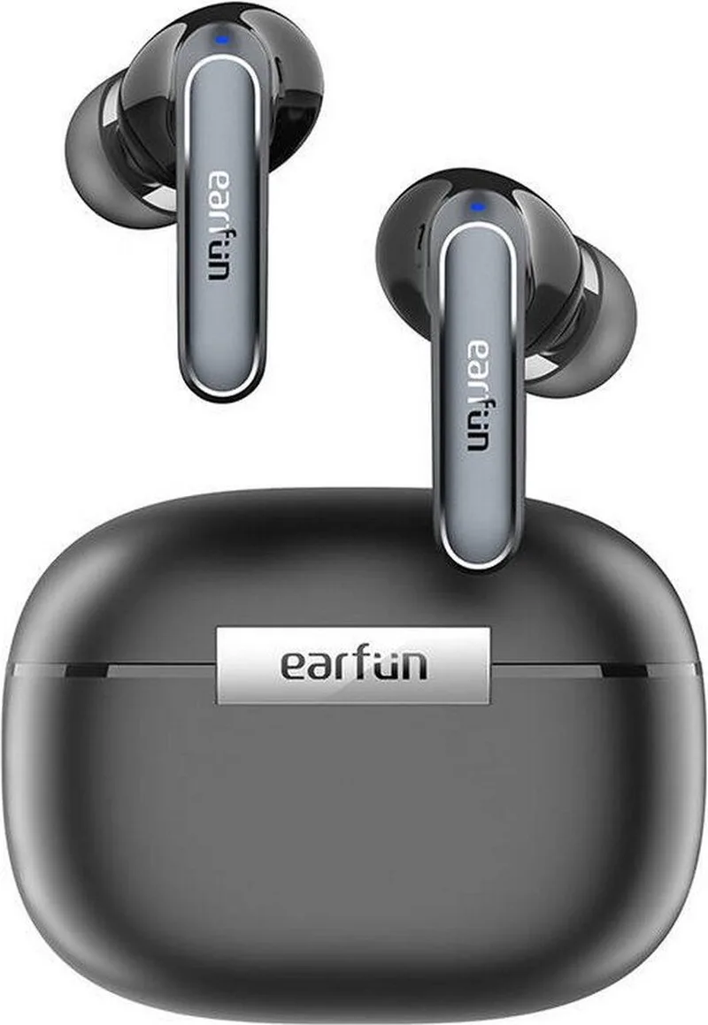 Air 2 - Bluetooth Oordopjes - Hi-Res Audio met LDAC - IPX7 Waterbestendig - 40 uur batterijduur van EarFun in Zwart – productfoto