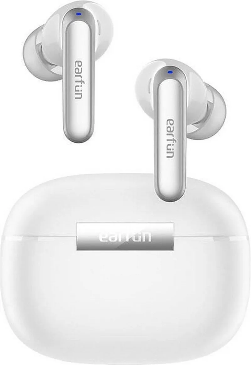 Air 2 - Draadloze Oordopjes - Hi-Res Audio met LDAC - IPX7 Waterbestendig - 40 uur batterijduur - Zwart by EarFun in White – product photo
