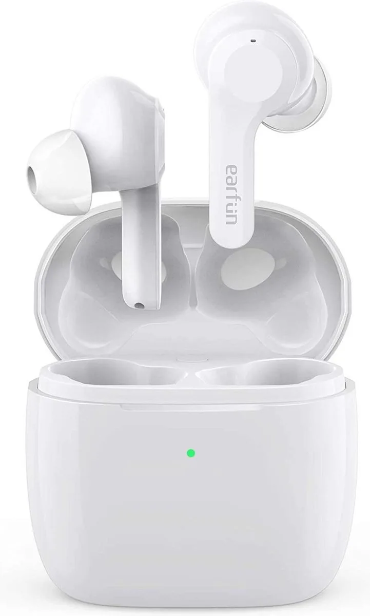 Air - Draadloze Oordopjes - Draadloos Opladen - IPX7 Waterbestendig - 35 uur batterijduur van EarFun in Wit – productfoto