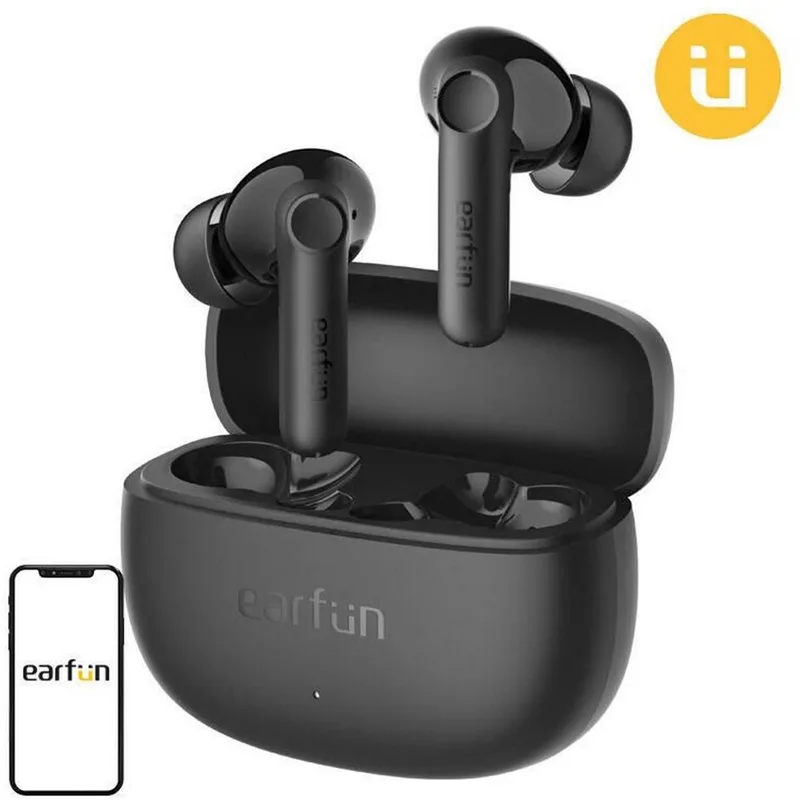 Air Life - Bluetooth Oordopjes - 35 uur batterijduur - IPX5 Waterbestendig van EarFun in Zwart – productfoto