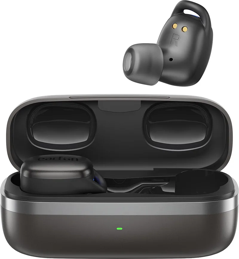 Free Pro 2 - Bluetooth Oordopjes - Active Noise Cancelling - IPX5 Waterbestendig van EarFun in Zwart – productfoto