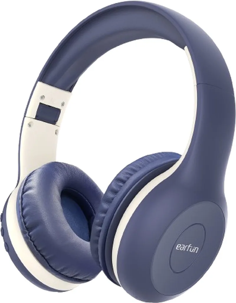 K2 Kids - Draadloze Kinderkoptelefoon - 85 dB Volumebegrenzing - 40 uur Batterijduur - Bluetooth - Opvouwbaar van EarFun in Blauw – productfoto