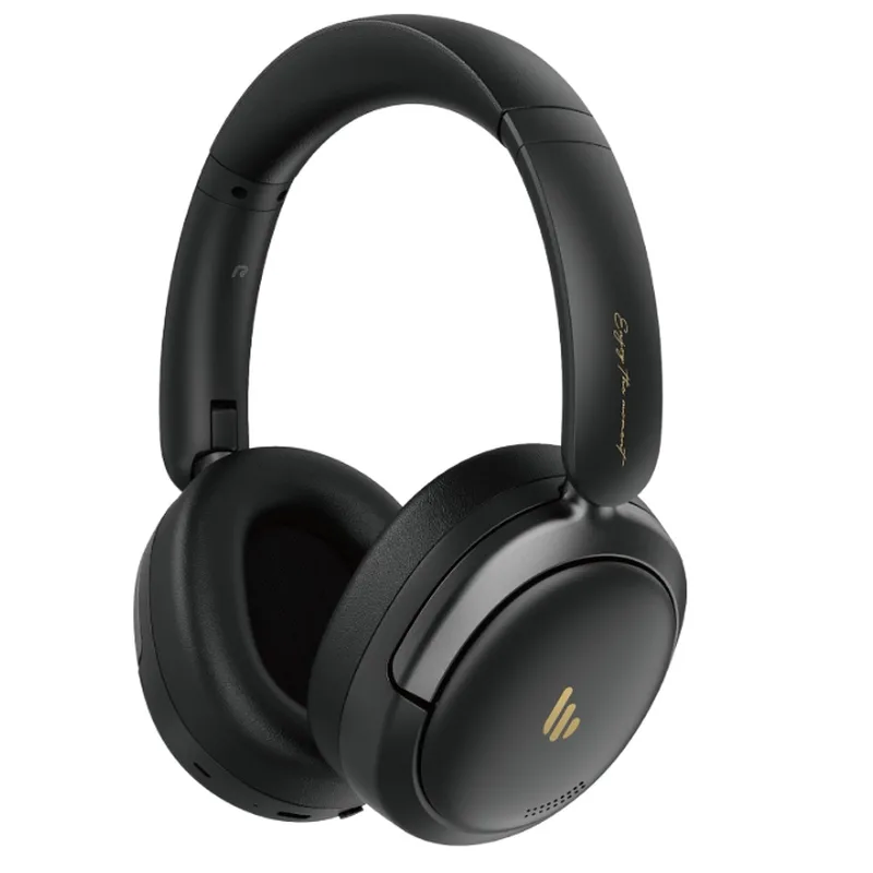 Atom Max opvouwbare over-ear koptelefoon – hybride actieve ruisonderdrukking, Hi-Res audio, geïntegreerde microfoon, volumeregeling, 45 uur afspeeltijd, snelladen, Bluetooth 5.4, personalisatie via app, zwart de Edifier – photo produit
