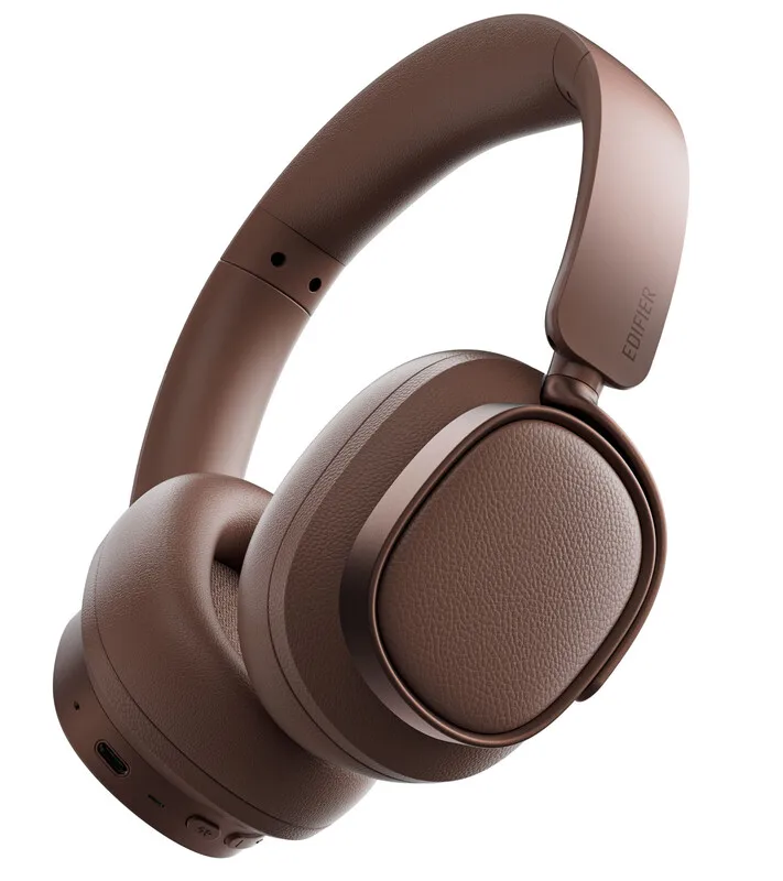 ES850NB braun Over-Ear-Kopfhörer mit aktiver Geräuschunterdrückung, Bluetooth-Headset von Edifier – Produktfoto