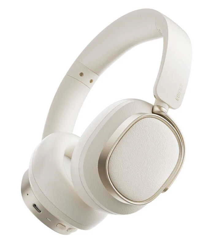 ES850NB Elfenbein Kopfhörer mit aktiver Geräuschunterdrückung Over-Ear Bluetooth-Headset fra Edifier – produktbillede