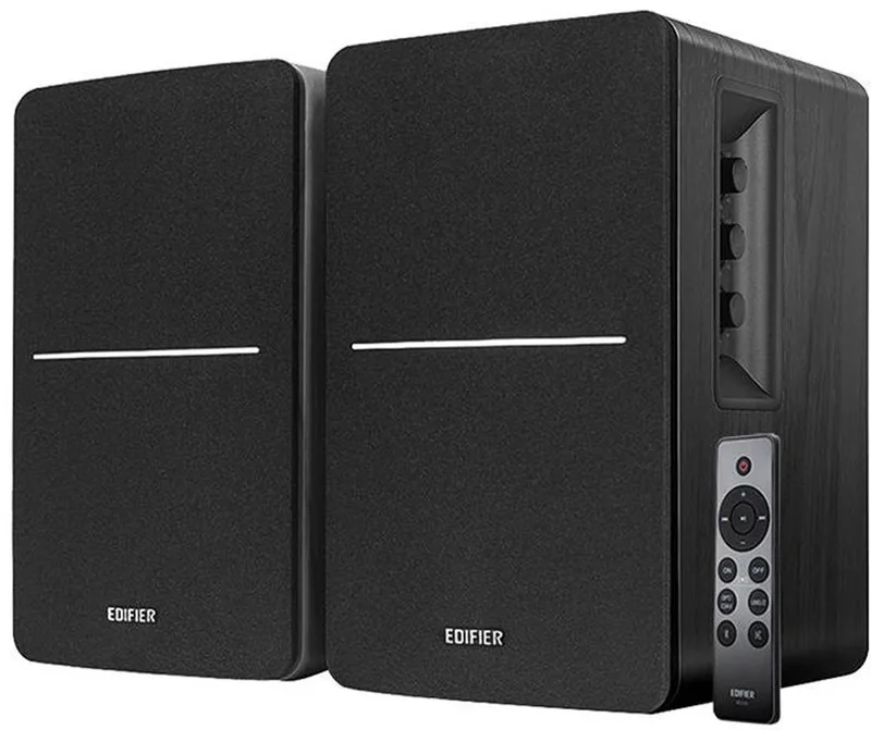 R1280DBs - Actieve boekenplank speakers - Bluetooth - Subwooferuitgang - Afstandsbediening van Edifier in Zwart – productfoto