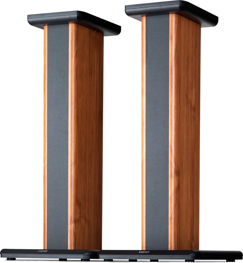 SS02 - Speaker stands voor S1000DB / Zwart-Hout by Edifier in Walnoot – product photo