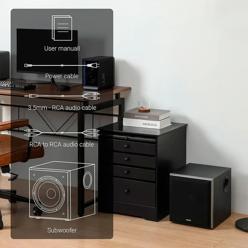 T5 Subwoofer de Edifier – photo produit 3 sur 3
