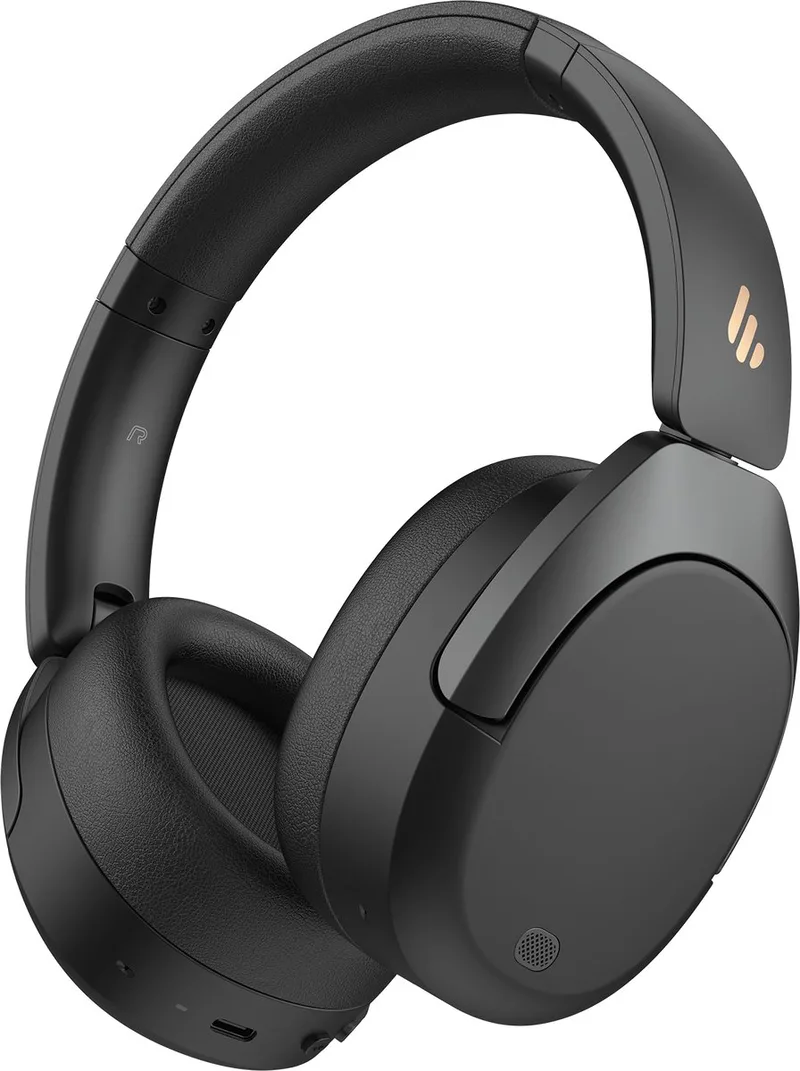 W830NB - Bluetooth HiRes ANC Over-ear koptelefoon van Edifier in Zwart – productfoto