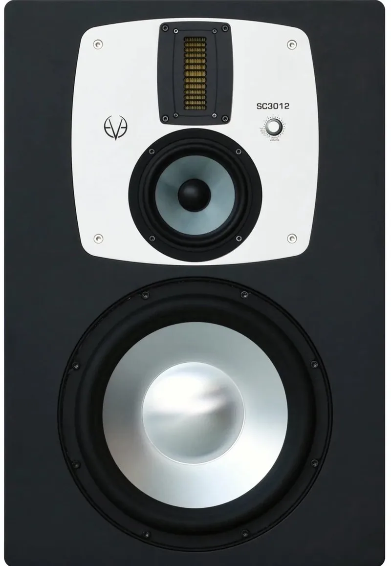 SC3012 actieve 3-weg studiomonitor 12 inch 1300W 25Hz-21kHz 130 dB met DSP SMART-knob by EVE Audio in Black – product photo