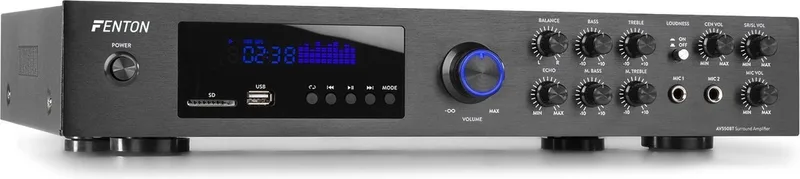 5.1 versterker AV550BT by Fenton in Black – product photo