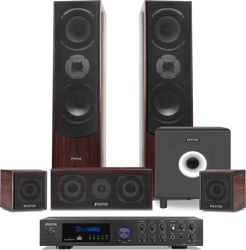 Home cinema set by Fenton in Walnoot – product photo