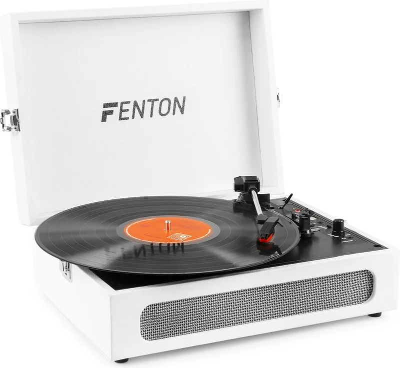 Retro Platenspeler Bluetooth in & out RP118 by Fenton in White – product photo