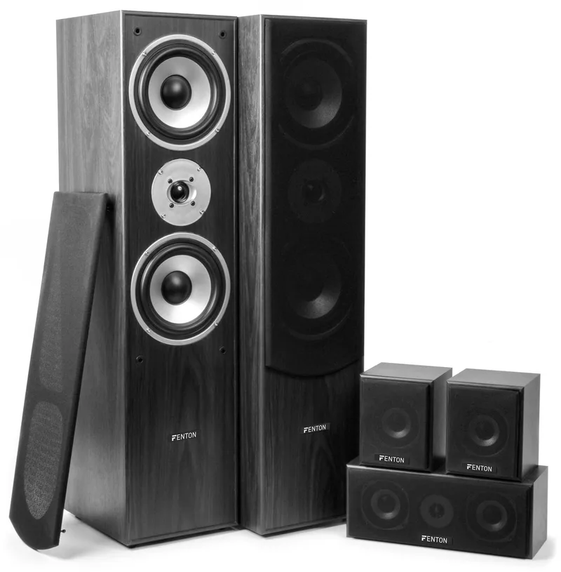 Surround set home cinema 5.0 van Fenton in Zwart – productfoto