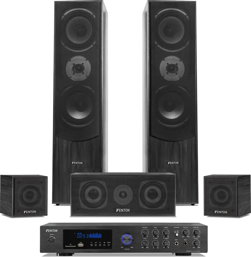 Surround set home cinema by Fenton in Black – product photo