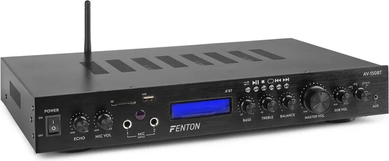 Surround versterker AV-150BT van Fenton in Zwart – productfoto