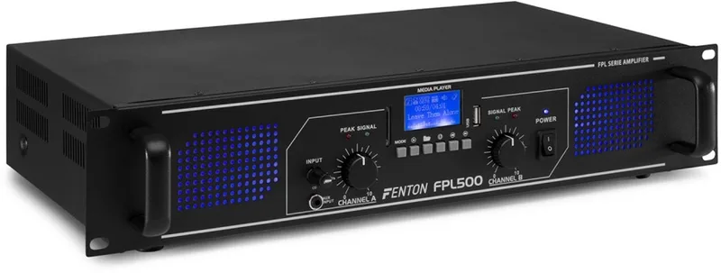 FPL500 digitale klasse-D versterker met Bluetooth en mp3 speler by Fenton in Black – product photo