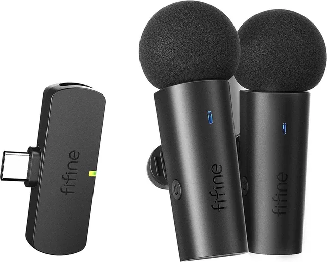 Dasspeld Microfoon - Draadloos Systeem - Lavalier - 2 Microfoons - USB-C - Telefoon / Tablet / PC