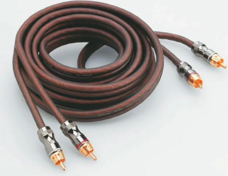 ER3 - RCA Kabel - 3 Meter - Audiokabel - Cinch - Caraudio van Focal in Bruin – productfoto