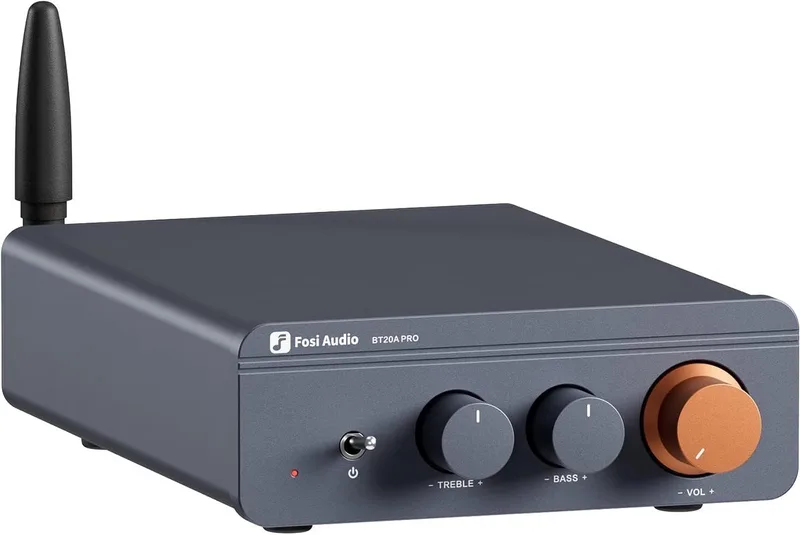 BT20A Pro Bluetooth - 2.0 versterker - 300W x2 - Klasse D Amp by Fosi Audio in Black – product photo