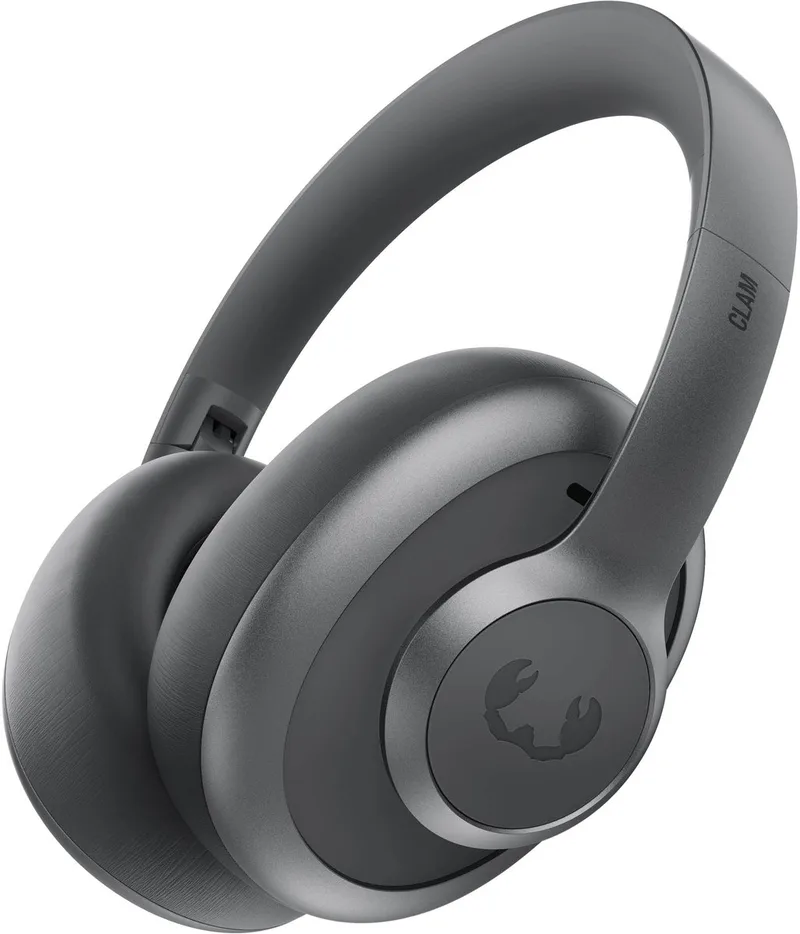 Clam Ace 2 - Draadloze Bluetooth Koptelefoon met Hybride Actieve Noise Cancelling - 100 uur Speeltijd - Diepe Bass - Verbind 2 apparaten tegelijk - Personal sound App van Fresh 'n Rebel in Storm Grey – productfoto