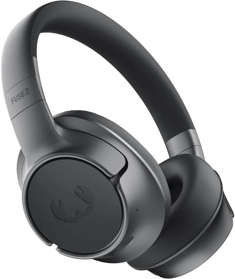 Clam Fuse 2, Koptelefoon Noise Cancelling met 80 uur Speeltijd, Draadloos (Bluetooth 6.0), Met Microfoon, Verbind 2 apparaten tegelijk, Personal Sound App (Storm Grey) van Fresh 'n Rebel in Zwart – productfoto