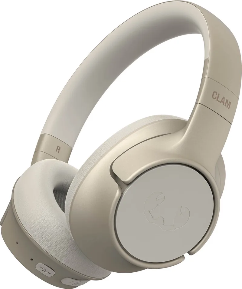Clam Fuse – Draadloze Bluetooth Koptelefoon met Active Noise Cancelling - 45 uur Speelduur van Fresh 'n Rebel in Silky Sand – productfoto