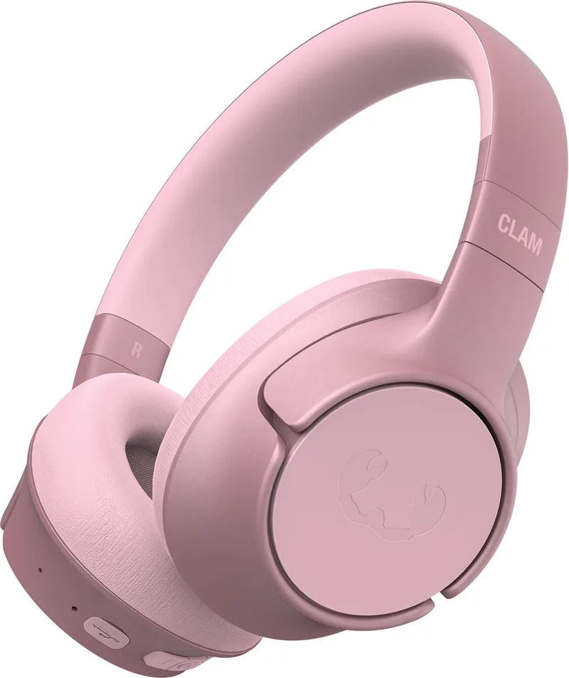 Clam Fuse – Draadloze Bluetooth Koptelefoon met Active Noise Cancelling - 45 uur Speelduur van Fresh 'n Rebel in Pastel Pink – productfoto