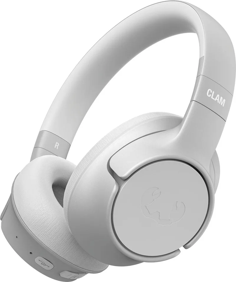 Clam Fuse – Draadloze Bluetooth Koptelefoon met Active Noise Cancelling - 45 uur Speelduur van Fresh 'n Rebel in Ice Grey – productfoto