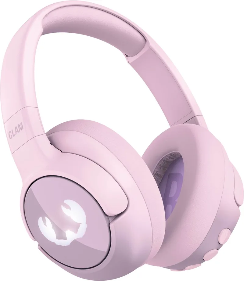 Clam Junior - Koptelefoon kind - Kinder koptelefoon met Noise Cancelling - Draadloos (Bluetooth) & Bedraad – Inclusief Aux kabel (1m) van Fresh 'n Rebel in Dizzy Donut – productfoto