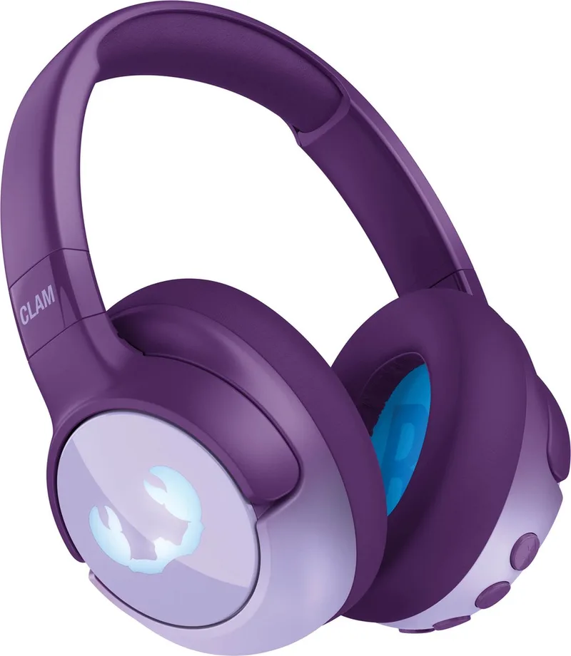 Clam Junior - Koptelefoon kind - Kinder koptelefoon met Noise Cancelling - Draadloos (Bluetooth) & Bedraad – Inclusief Aux kabel (1m) van Fresh 'n Rebel in Mighty Magic – productfoto