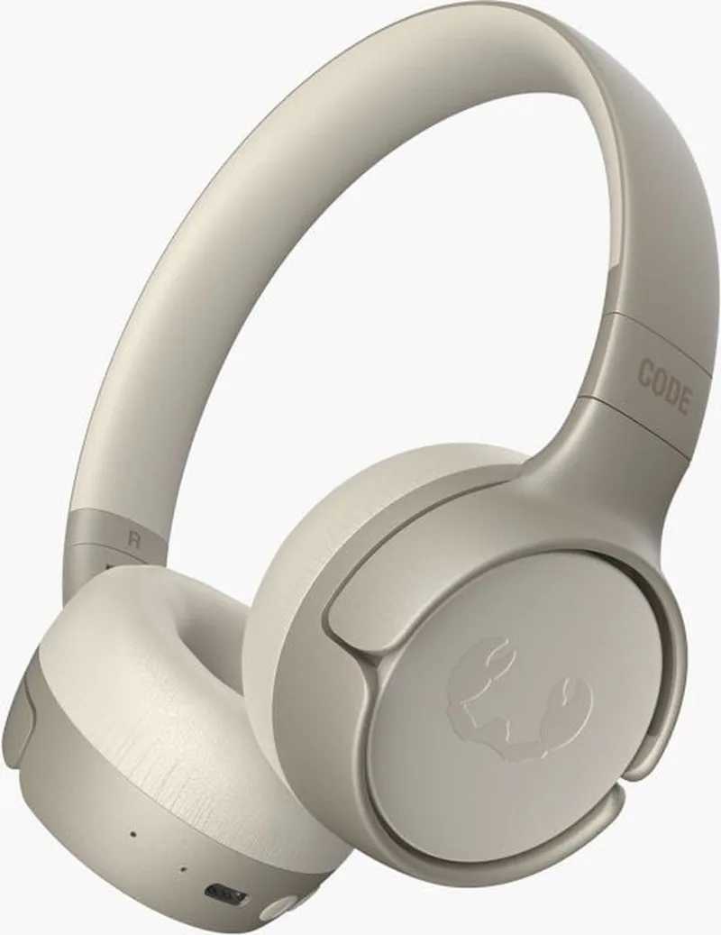 Code Fuse – Draadloze on-ear koptelefoon - Bluetooth - 30 uur Speeltijd - Beige van Fresh 'n Rebel in Silky Sand – productfoto
