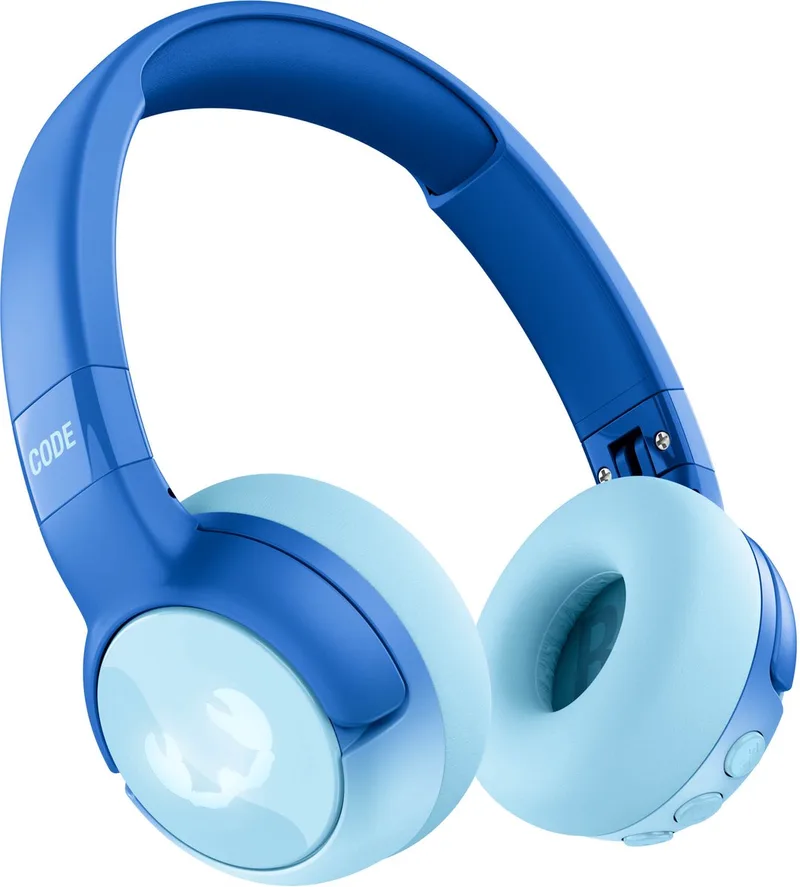 Code Junior - Koptelefoon kind - Kinder koptelefoon - Draadloos (Bluetooth) & Bedraad – Inclusief Aux kabel (1m) - Wavy Water by Fresh 'n Rebel in Wavey Water – product photo