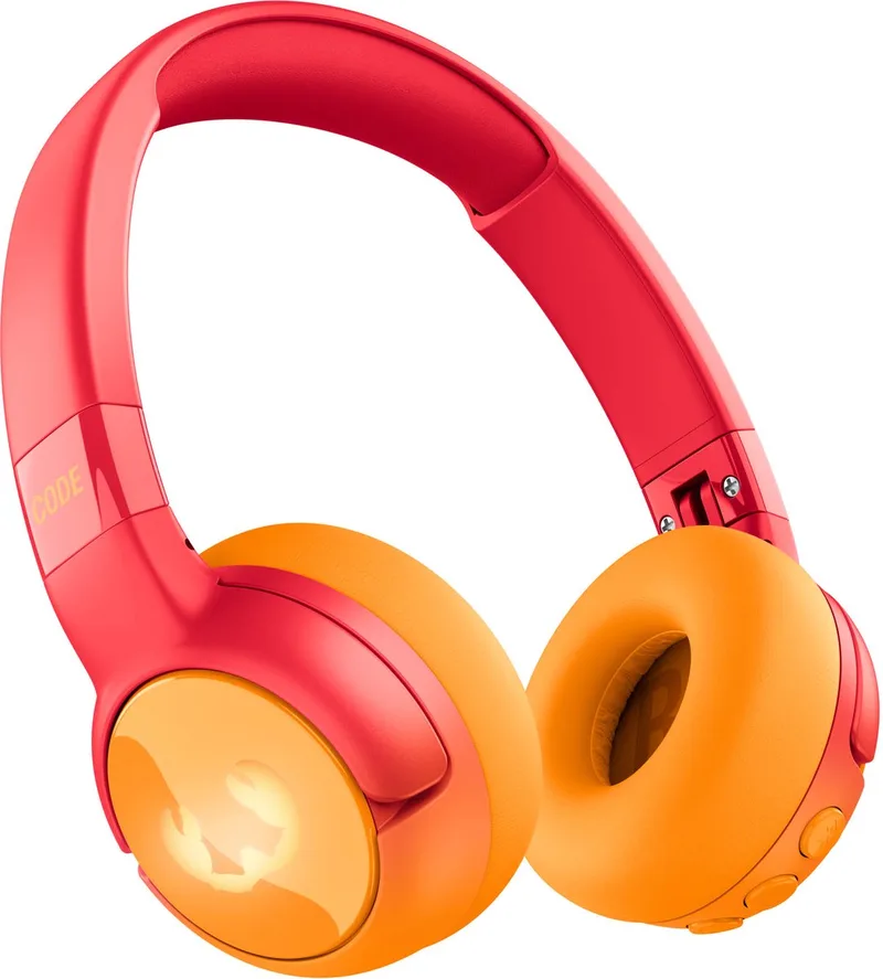 Code Junior - Koptelefoon kind - Kinder koptelefoon - Draadloos (Bluetooth) & Bedraad – Inclusief Aux kabel (1m) by Fresh 'n Rebel in Funny Fox – product photo