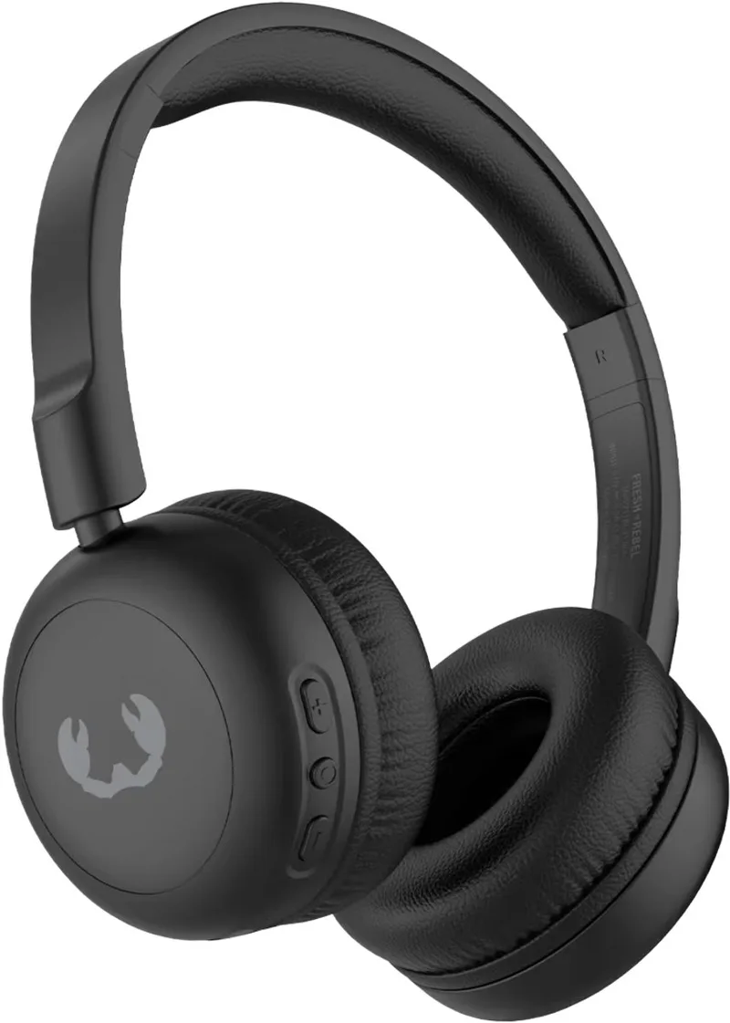 Koptelefoon kids draadloos Bluetooth - Draadloze koptelefoon on ear - 35 uur speeltijd - volledig opgeladen in 4 uur van Fresh 'n Rebel in Zwart – productfoto